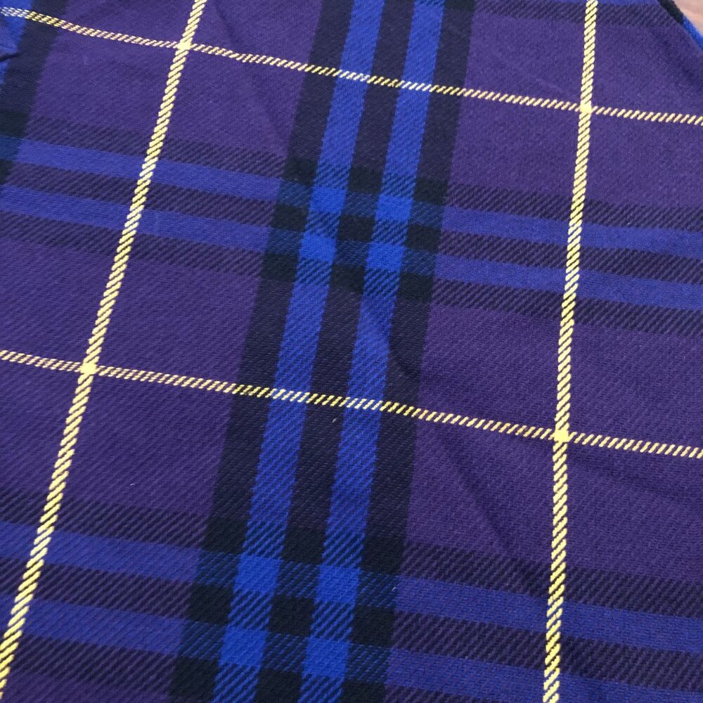 NEW Burberry London Supernova purple plaid check large shopper tote bag - Picture 5 of 7